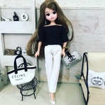 リカちゃん服♡単品♡ 白テーパードパンツ♡大人リカちゃん♡リアルクローズ  