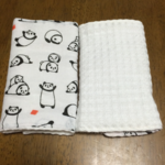 パンダさんとワッフル生地のよだれパット