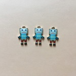 ロボットのチャーム（ゴールド/3個）