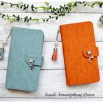 【 AQUOS ほぼ全機種対応 】手帳型スマホケース 選べるイニシャル 滑らかスエード Sense 2/Aquos R/R2/R3/SH-01L/SH-01K/SH-03K/SH-03J/SH-04L