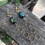 【ピアス/イヤリング】オリエンタルステンドグラス