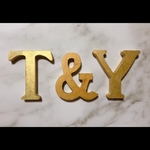 イニシャルオブジェ ３文字セット