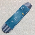 水筒肩紐カバー★星スマイル柄(デニム調)