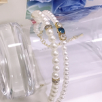 ☆taa0808様専用ページです☆送料込み☆結婚式お呼ばれ☆大人可愛い♫ ビジューノンホールピアス &ブレスレット グリーン