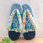 (女性用ML)ふんわり鼻緒の布ぞうり 布草履
