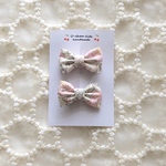 ♡２個set♡リバティリボンヘアクリップ♡