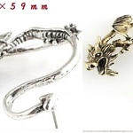 ドラゴン 龍 ピアス 2個入り 色選択自由