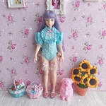 [限定刺繍水着洋服] リカちゃんジェニーちゃんブライスmomoko初代リカちゃん1/6人形ドール用服blythe
