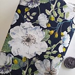 文庫本　リバティ プリント使用　ブックカバー　*　ドーセット・ローズ　Dorset Rose 