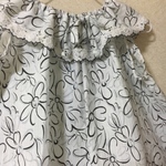 キッズ、衿フリルチェニックです。購入。6月いっぱいしばらくお休み。