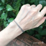 ステンレス製  ブレスレット 2面カット喜平チェーン幅4.5mm 