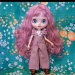 ハンドメイド　リバティ　アイシードール　リカちゃん　サロペット