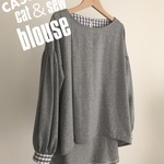 cut&sew BLOUSE