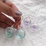 シャボン玉ピアス 液体入り