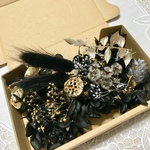 クラシックブラック＊ハーバリウム 花材ドライフラワー  花材セット