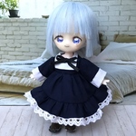 【オビツ11 服】フリルたっぷりお嬢さんワンピ