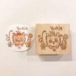 [再販]ワンコの消しゴムはんこ★ヨーキー 