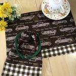 ご入学オーダー❤️40×40ランチョンマットとマット入れセット(車)