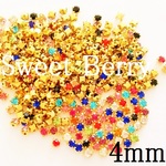 ビジュー用　Ａ級品ガラスラインストーン　５０個　４ｍｍ