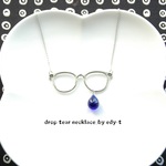 再edy-t■drop tearめがねネックレスS4☆送料無料