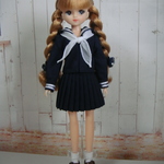 22cmドール用セーラー服（スカート）