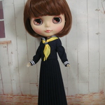 22cmドール用セーラー服（スカート）