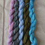 colorful ③まだら染め 手染め糸20m5色セット！！