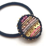 ビジューヘアゴム/Pink