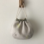 ミナペルホネンの生地で作りました巾着 小 choucho