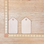 ヌメ革　三角タグ　２０枚セット　