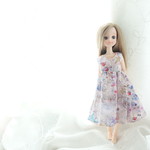 【*LIBERTY*ストロベリーフラワー】リカちゃん　ピュアニーモS　リバティ　リバティタナローン　ハンドメイド　
