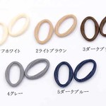 A1601_5  30個 アクリルパーツ ツイストオーバルリング 穴なし 21×31mm 全5色  3X【10ヶ】 