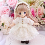 オビツ11　服　イノセントワンピース（生成り）