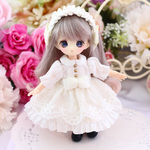 オビツ11　服　イノセントワンピース（生成り）