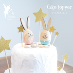 キラキラグリッターがかわいい☆お星さまのケーキトッパー　KT-8