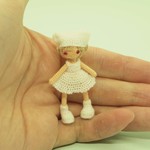 [SS]白猫さんな女の子ののミニチュアあみぐるみ