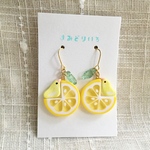 レモン🍋セキセイインコ ルチノー イエロー  ピアスorイヤリング 