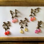 【謝恩SALE】《金古美》チューリップイヤリング（ピアス変更ＯＫ）