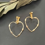 フープハート イヤリング 