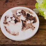 親ばか ペットの写真で作る♥うちの子コースター　ギフトボックスなし送料無料！