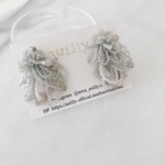 nemophila blue × labradorite(long)＊ear accessory