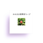みみまま様専用ページ