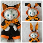 送料無料 ジェラトーニs　コスチューム ハンドメイド ハロウィン うさみみ ねこみみセット