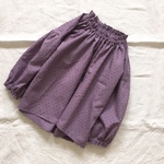 marron ブラウス ドットミニヨン シックラベンダー 100