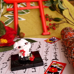 和黒座狗のフィギュア♪