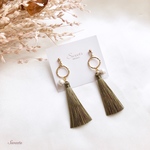 【特集掲載】カーキタッセルのピアス・イヤリング／冬ピアス・冬イヤリング