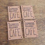 革タグ4×3［CAFE］4枚SET