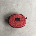 くまポーチ(wool red patch)