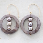 14KGF breunpearl pierce[kgf0710]
