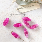 ヴィンテージ ビーズ vintage beads パールフレーク ピンク カクカク楕円 8×22mm 4個入り